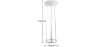 Floor Lamp - Large Living Room Lamp with Crystal Buttons - Savoni image 7