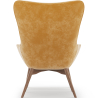 Buy Armchair with Footrest - Upholstered in Velvet - Scandinavian Style - Huda Yellow 60097 with a guarantee