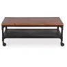 Vintage industrial coffee table metal image 7