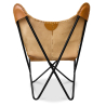 Buy Butterfly Chair - Premium Leather Brown 27808 Home delivery