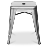 Buy Industrial Design Bar Stool - Steel - 45 cm - Stylix Silver 99927809 at Privatefloor