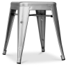 Buy Industrial Design Bar Stool - Steel - 45 cm - Stylix Silver 99927809 - in the EU