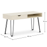 Buy Wooden Desk Set - Scandinavian Design - Andor + Dining Chair - Scandinavian Design - Denisse Yellow 60117 - prices