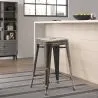Bar Stool - Industrial Design - 60cm - New Edition - Stylix image 7