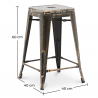 Buy Bar Stool - Industrial Design - 60cm - New Edition - Stylix Metallic bronze 60122 Home delivery