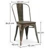 Dining Chair - Industrial Design - Steel and Wood - New Edition - Stylix image 7