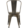 Buy Dining Chair Stylix Industrial Design Metal and Dark Wood - New Edition Metallic bronze 60124 in the Europe