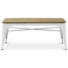 Buy Bench - Industrial Design - Wood and Metal - Stylix White 60131 - in the EU