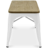 Buy Bench - Industrial Design - Wood and Metal - Stylix White 60131 in the Europe