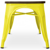 Buy Bench Stylix Industrial Design Metal and Dark Wood - New Edition Yellow 60132 at Privatefloor