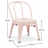 Buy Children's Chair - Industrial Design Children's Chair - New Edition - Stylix Pink 60134 with a guarantee