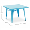 Buy Kid Table Stylix Industrial Design Metal - New Edition Turquoise 60135 in the Europe