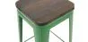 Bar Stool - Industrial Design - Wood & Steel - 76 cm - New Edition- Stylix image 7
