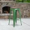 Bar Stool - Industrial Design - Wood & Steel - 76 cm - New Edition- Stylix image 7