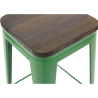 Buy Bar Stool - Industrial Design - Wood & Steel - 76 cm - New Edition- Stylix Green 60137 in the Europe