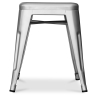 Buy Stool Stylix Industrial Design Metal - 45 cm - New Edition Silver 60139 - prices