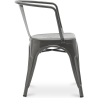 Buy Dining Chair with armrest Stylix industrial design Metal - New Edition Dark grey 60140 at Privatefloor
