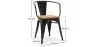 Dining Chair with Armrests - Industrial Design - Wood and Steel - New Edition - Stylix image 7