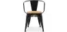 Dining Chair with Armrests - Industrial Design - Wood and Steel - New Edition - Stylix image 7