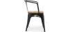 Dining Chair with Armrests - Industrial Design - Wood and Steel - New Edition - Stylix image 7