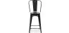 Bar Stool with Backrest - Industrial Design - 60cm - New Edition - Stylix image 7