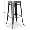 Bar Stool – Industrial Style – Steel – 76 cm – Stylix image 7