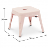 Buy Kid Stool Stylix Industrial Design Metal - New Edition Pink 60151 in the Europe