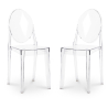 Buy Pack of 2 Transparent Dining Chairs - Victoria Queen Transparent 58734 - in the EU
