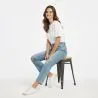 Industrial Design Bar Stool - Wood & Steel - 45cm - New Edition - Stylix image 7