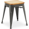 Buy Industrial Design Bar Stool - Wood & Steel - 45cm - New Edition - Stylix Green 60153 - prices