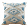 Buy Boho Bali Style Cushion - Cover and Filling Included - Mawi Blue 60156 - in the EU