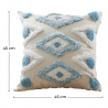 Buy Boho Bali Style Cushion - Cover and Filling Included - Mawi Blue 60156 in the Europe
