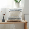 Buy Square Cotton Cushion Boho Bali Style (45x45 cm) cover + filling -  Kalinda Grey 60160 - prices