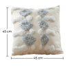 Buy Boho Bali Style Cushion - Cover and Filling Included - Nesa Grey 60166 in the Europe