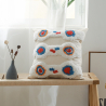Buy Square Cotton Cushion Boho Bali Style (45x45 cm) cover + filling - Sarla Multicolour 60169 - prices