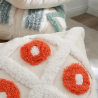 Buy Square Cotton Cushion Boho Bali Style (45x45 cm) cover + filling - Reyune Orange 60171 - prices