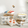 Buy Square Cotton Cushion Boho Bali Style (45x45 cm) cover + filling - Reyune Orange 60171 in the Europe