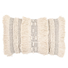 Buy Rectangular Cushion in Boho Bali Style, Cotton, cover + filling - Hera White 60185 - in the EU