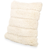 Buy Boho Bali Style Wool Cushion, cover + filling  - Agnes White 60190 - prices