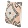 Buy Square Cotton Cushion in Boho Bali Style, cover + filling - Prudence Multicolour 60191 - prices