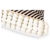 Buy Square Cotton Cushion in Boho Bali Style, cover + filling - Sabrina Grey 60193 in the Europe