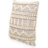 Buy Square Cushion in Boho Bali Style, Cotton & Wool, cover + filling - Hera Grey 60194 - prices