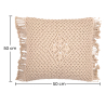 Buy Boho Bali Style Cushion - Cover and Filling Included - Sefira Cream 60199 with a guarantee