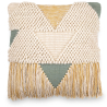 Buy Square Cushion in Boho Bali Style, Cotton & Wool, cover + filling - Precansa  Multicolour 60201 - in the EU