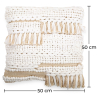 Buy Boho Bali Style Cushion - Cover and Filling Included - Christina White 60214 - prices