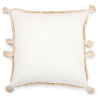 Buy Boho Bali Style Cushion - Cover and Filling Included -  Leano White 60216 at Privatefloor
