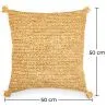 Boho Bali Style Cushion - Cover and Filling Included - Carmel image 7