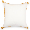 Buy Square Boho Bali Cushion, Raffia, cover + filling - Carmel Cream 60217 at Privatefloor
