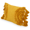 Buy Boho Bali Style Cushion - Cover and Filling Included - Delia Yellow 60218 - prices