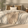 Buy Square Boho Bali Cushion, Raffia, cover + filling - Charlotte Beige 60224 - in the EU
